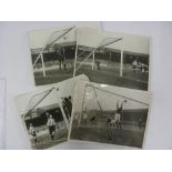 Press Photographs, Sheffield Wednesday, a collection of 4 pictures including 1945/46 Stoke v