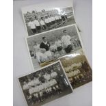 A collection of 4 original press photographs, all of the English football team, 1) 17/12/1928