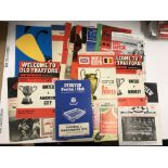 a collection of 26 football programmes, all relating to Manchester Utd, to include 1963/64