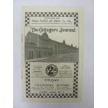 1938/39 Fulham v Tranmere Rovers, a programme from the game played on 31/12/1938