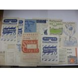 A collection of 25 football programmes from 1946/1947 to 1955/1956 in various condition to