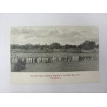 1907 Postcard, Scotland v England, showing match action, from the game played at Trimulgherry in May