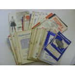 Huddersfield Town, a collection of 120 Home & Away football programmes from 1950 to 1960, in various