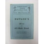 1935/36 Shrewsbury v Boldmere St Michaels, a programme from the FA Cup Extra Preliminary game played