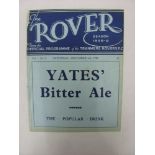 1938/39 Tranmere Rovers v Tottenham Hotspur, a programme from the game played on 03/12/1938, ex