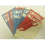 Crystal Palace 1952/3 season. A collection of 17 programmes in various conditions.,