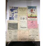 1946/47 Tranmere Rovers, a collection of 8 away football programmes in various condition, Doncaster,