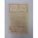 1935/36 Woking v Oxford City, a programme from the game played on 21/12/1935, team changes