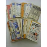 A collection of over 200 football programmes from the 1950's, of which over a half are pre 1955,