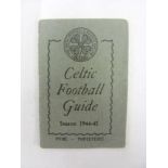 1944/1945 Celtic Football Guide (Rare Wartime Issue)