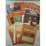 Manchester Utd, a collection of 75 publications including Official club yearbooks and