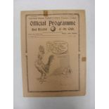 1938/39 Tottenham v Tranmere, a programme from the game played on 08/04/1939, sl mof