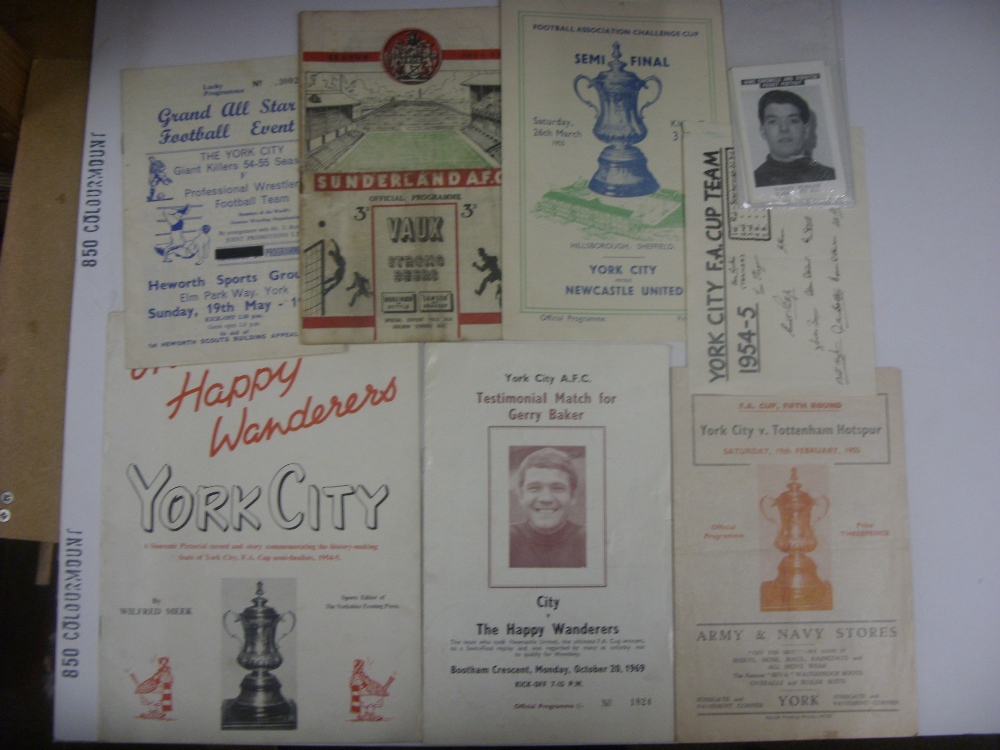 1954/1955 York City FA Cup Run, Those Happy Wanderers York City (Souvenir Pitorial Record), 8 News
