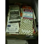 A collection of over 1000 football programmes, all from the 1950's and 1960's, mainly northern