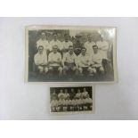c1920 Postcard, Preston North End, team group, together with Magnet Library Trade Card