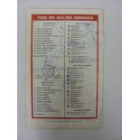 1970/71 Liverpool v Blackpool, an autographed programme from the game played on 09/01/1971, with 8