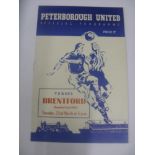 Peterborough Hospital Cup Final, 1954/1955, Peterborough United Versus Brentford, A Football