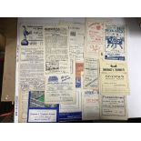 Tranmere Rovers, a collection of 15 away football programmes from 1950/51 to 1954/55, 1950/51 (1)