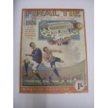 1924 FA Cup Final, Newcastle Utd v Aston Villa, a programme from the game played on 26/04/1924, in