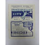 1938/1939 Manchester City v Bradford Park Avenue, a programme from the game played on 31/12/1939, ex