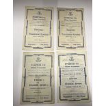 1945/45 Everton v Tranmere, a collection of 4 football programmes, all noted as Liverpool Senior Cup