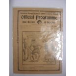 1925 FA Charity Shield, Amateurs v Professionals, a programme from the game played at Tottenham on