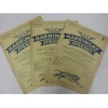 1934 Harringay Speedway, a collection of 3 programmes, Wembley (04/08/1934), New Cross (09/06/1934),
