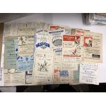 A collection of 55 non league football programmes, all from the 1940's and 1950's