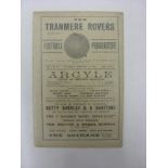 1913/14 Tranmere Rovers v Eccles Borough, a programme from the game played on 14/02/1914, ex bound