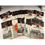 1957/58 Manchester Utd, a collection of 22 home football programmes, all are in very good condition,