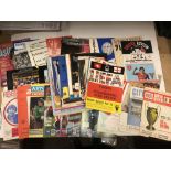 a collection of 55 football programmes, all from matches in European games including 1972/73 Derby v