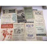 1946/47 Queens Park Rangers, a collection of 16 away football programmes, Crystal Palace,