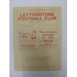 1937/38 Leytonstone v Ilford, a programme from the game played on 26/03/1938, DOF, team changes