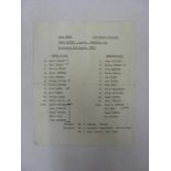 1972/73 Leeds Utd v Bradford City, a single sheet programme for the Friendly game played on 02/08/