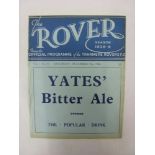 1938/39 Tranmere Rovers v Coventry City, a programme from the game played on 17/12/1938, ex bound