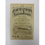 1914/15 Sheffield Utd v Bradford Park Avenue, a programme for the FA Cup game, played in 03/04/1915,