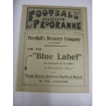 1914/1915 Liverpool Reserves v Tranmere Rovers, a programme from the Liverpool Senior Cup Final,