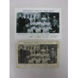 1911/12 Postcard, Shrewsbury Town, team group picture, players named, creased, corner missing,