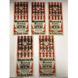 1946/47 Sheffield Utd, a collection of 5 home football programmes, Bolton, Sunderland,