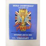 1966 World Cup Final, England v West Germany, a original programme from the game played on 30/07/