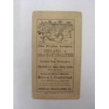 1933 Rugby League, England v Other Nationalities, a programme from the game played at Longsdale