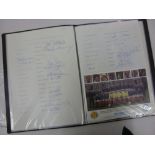 Autographs, Scotland International Team, a collection of over 150 original signatures from games