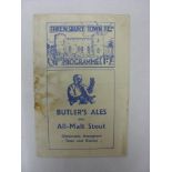1938/39 Shrewsbury Town v Nottm Forest Reserves, a programme for the game played on 26/11/1938, rust