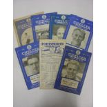 Chelsea, a collection of 7 football programmes, Chelsea Homes - 1948/49 (1) Preston, 1949/50 (6) Ma