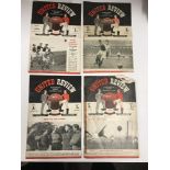 Manchester United, a collection of 4 home football programmes, in various condition, 1948/49