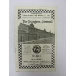 1938/1939 Fulham v Bradford Park Avenue, a programme from the game played on 24/09/1938, sl fld