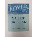 1938/39 Tranmere Rovers v Southampton, a programme from the game played on 04/03/1939, ex bound