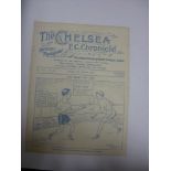 1923 FA Charity Shield, Amateurs v Professionals, a rare programme from the game played at Chelsea