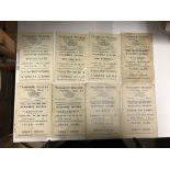 1947/48 Tranmere Rovers, a collection of 7 home football programmes, Darlington, Rotherham,