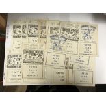 Tranmere Rovers, a collection of 22 football programmes from 1952/1953 to 1959/60, to include,
